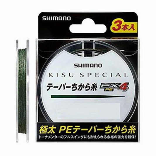 テーパーちから糸EX4PE13MPL-N14Q 緑04-7 シマノ