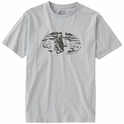 コットン グラフィック Tシャツ SH-003V 灰 XL シマノ