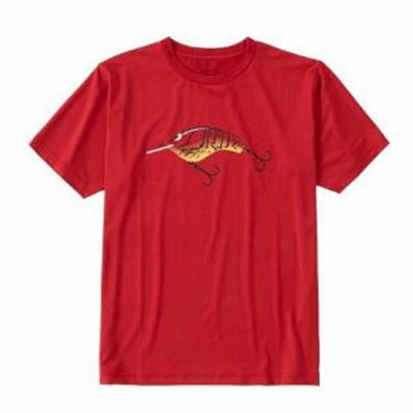 グラフィック 速乾 Tシャツ SH-005V 赤 L シマノ