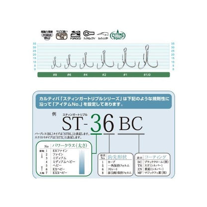 ST－31 スティンガートリプルフック カルティバ 釣り人応援セール