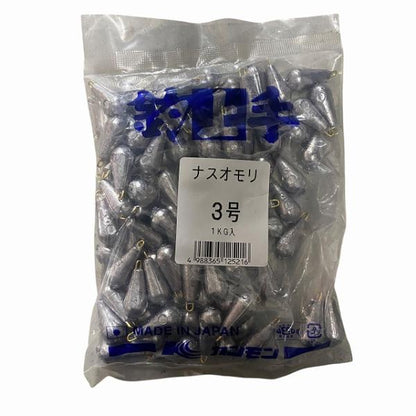 ナスオモリ 1Kg入 (お徳用) 3号 1袋単価 関門