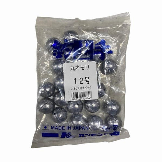 丸オモリ 1kg入(お徳用) 12号1袋単価 関門
