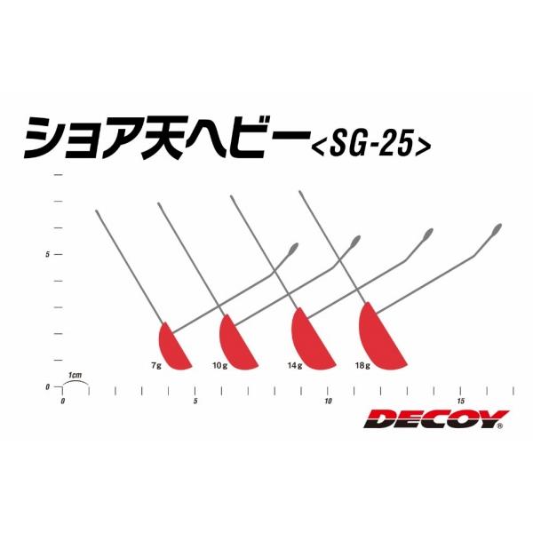 SG-25 ショア天ヘビー 10gレッド デコイ