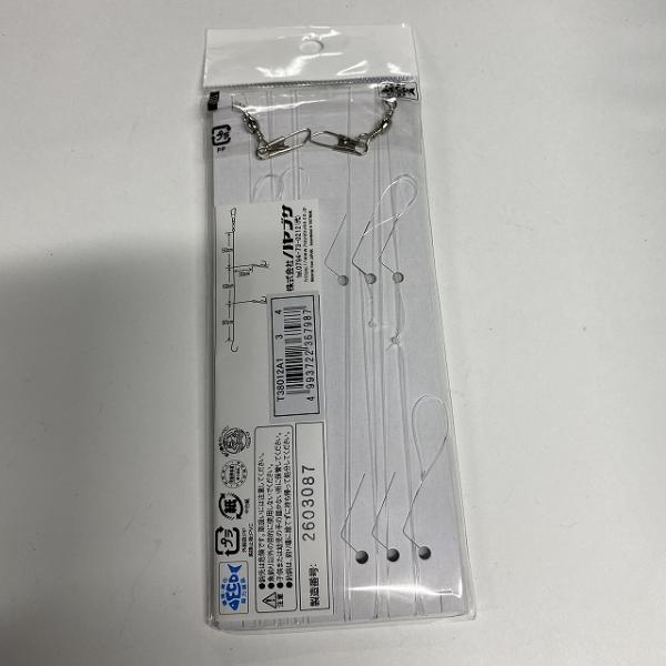 ショート吹き流しケイムラ緑スキン＆カラ針　チヌ3号ハリス4号 tsulelu ツレル 秋の大感謝祭