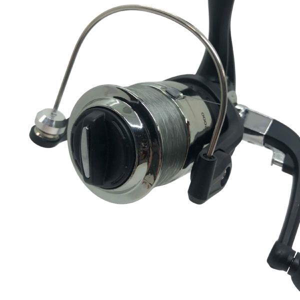 スピニングリール2000番 マルチスピン 2号 200m糸付き マットブラック tsulelu ツレル