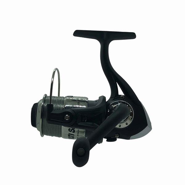 スピニングリール2000番 マルチスピン 2号 200m糸付き マットブラック tsulelu ツレル
