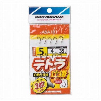 ASA101-9 テトラ仕掛秋田狐 9号 （3P） 浜田商会 釣り人応援セール
