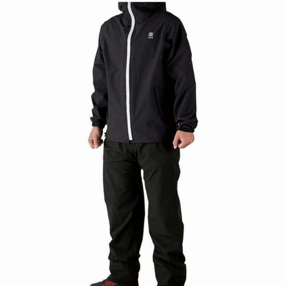 ルキアストレッチレインスーツ ブラック M 浜田商会限定セール