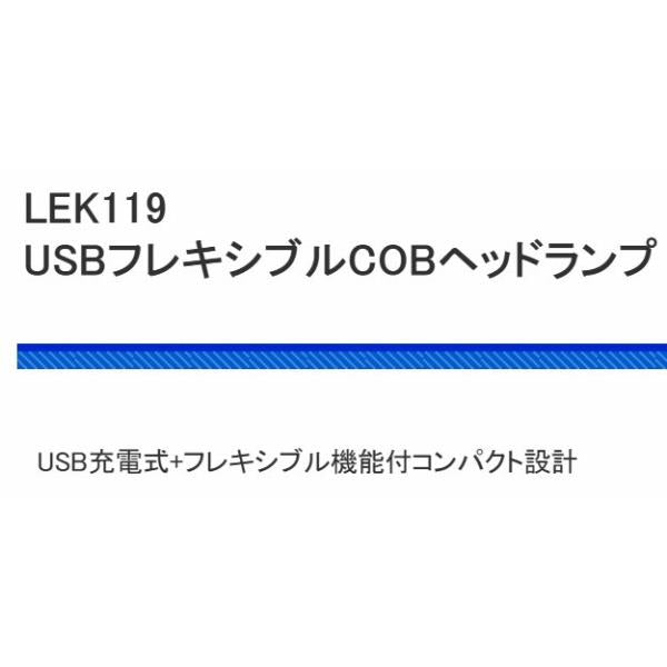 LEK119 USBフレキシブル COBヘッドランプ 浜田商会 秋の大感謝祭