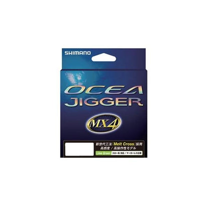 オシア JIGGERMX4 PE 200m ライムグリーン シマノ限定セール 秋の大感謝祭