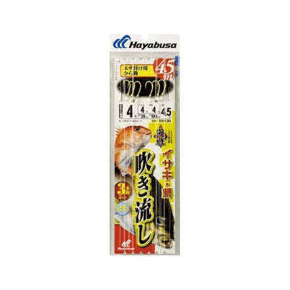 SN130海戦吹き流しカラ鈎4.5ｍ3本 ハヤブサ
