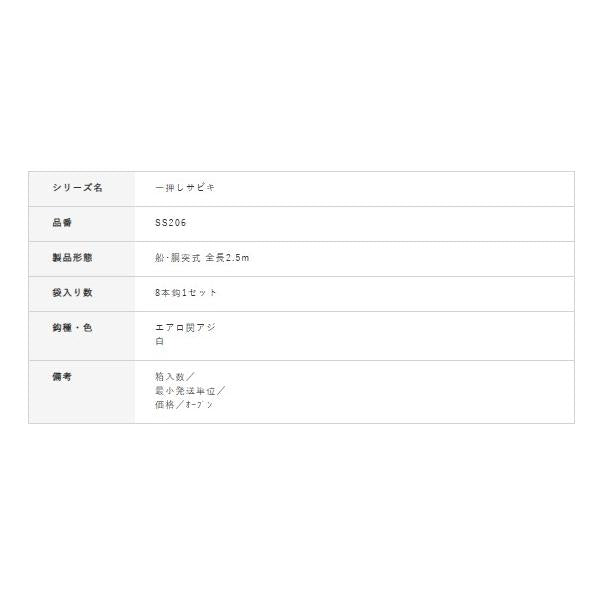 SS206 一押しサビキ関アジ関サバツイストケイムラ ハヤブサ 釣り人応援セール