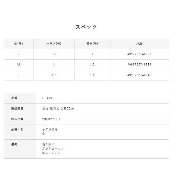 メバリングアジングサビキHS490 ハヤブサ 釣り人応援セール