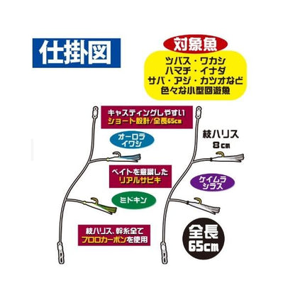 HS360キャスティングジグサビキ ハヤブサ