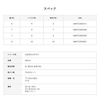 SS424喰わせサビキタテ釣りSP ハヤブサ 釣り人応援セール