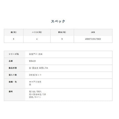 アジ真鯛 全長ショート ハヤブサ