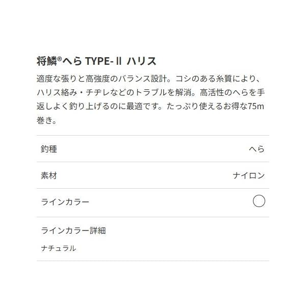 将鱗ヘラ TＹPE－2 ハリス 東レ 秋の大感謝祭