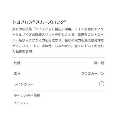 トヨフロン スムーズロック 50m 東レ 秋の大感謝祭