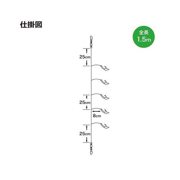 ASA042 太ハリスピンクサビキ（3P） 浜田商会 秋の大感謝祭