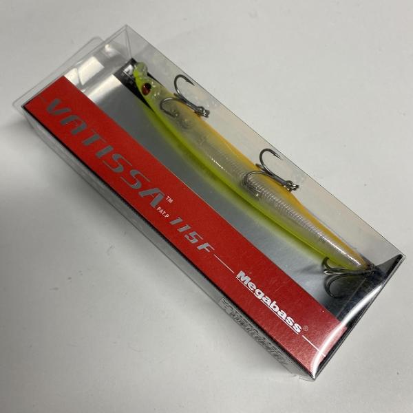 メガ vATISSA 115F GP ゴーストチャートバック メガバス【【SS】新古】 釣り人応援セール