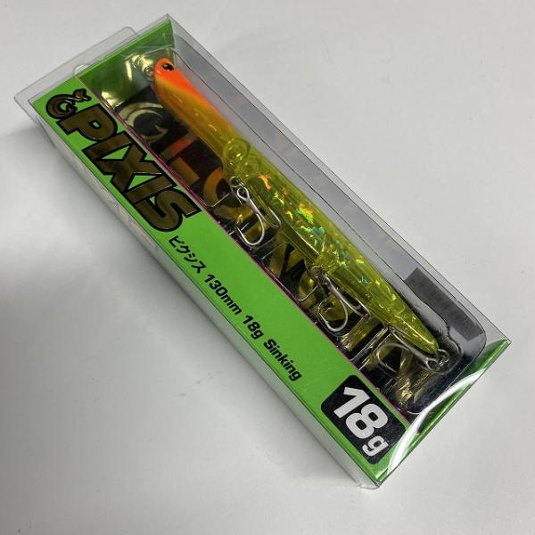 ピクシス130mm 18gS121CMクリアチャートオレンジヘッド ロンジン【【SS】新古】 釣り人応援セール