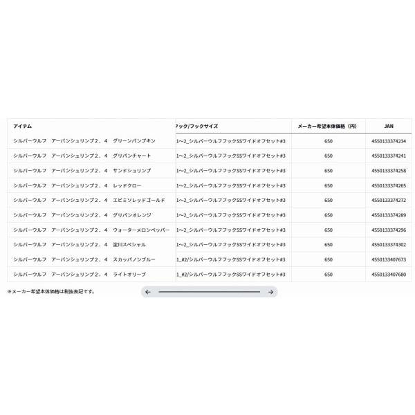 アーバンシュリンプ2.4 ダイワ