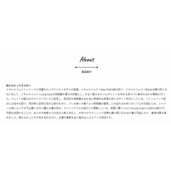 ジャクソン メタルエフェクト ロングキャスト 22g ジャクソン