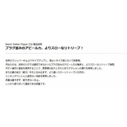 ビーチウォーカー フリッパーｚ36 DUO