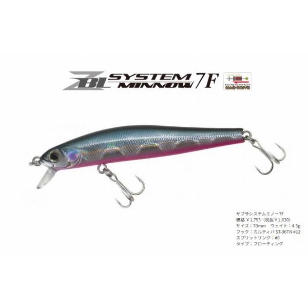 ZBLシステムミノー7F ジップベイツ