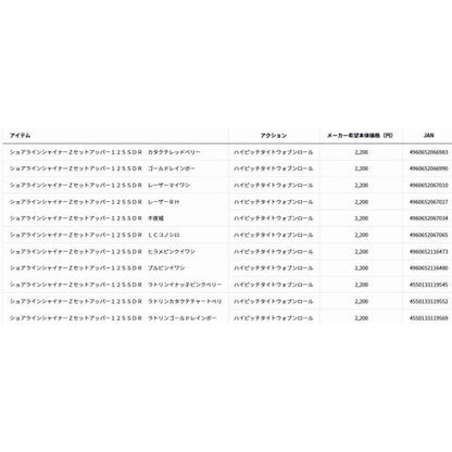 セットアッパー125SーDR ダイワ