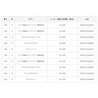ジャックアイ 船マキ FS401 120g ハヤブサ限定セール 春の大感謝祭