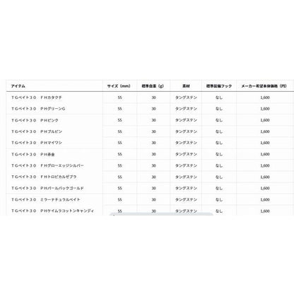 TGベイト30g ダイワ 秋の大感謝祭