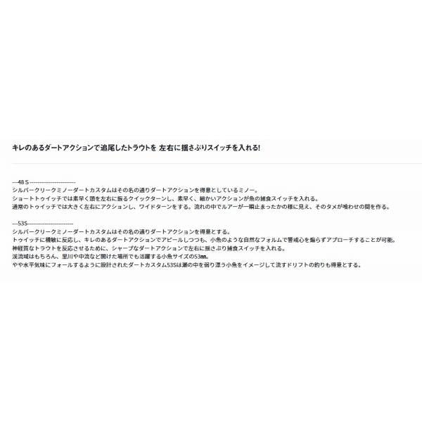 シルバークリークミノーダートカスタム53S ダイワ