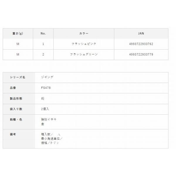 スーパーライトアシストフック ミディアムヘビーフラッシャー FS478 ハヤブサ 釣り人応援セール