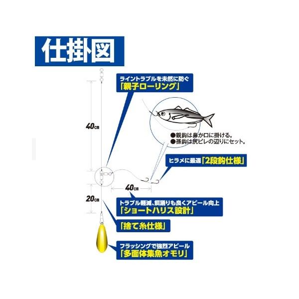 堤防ヒラメ五目セット HA186 ハヤブサ 釣り人応援セール
