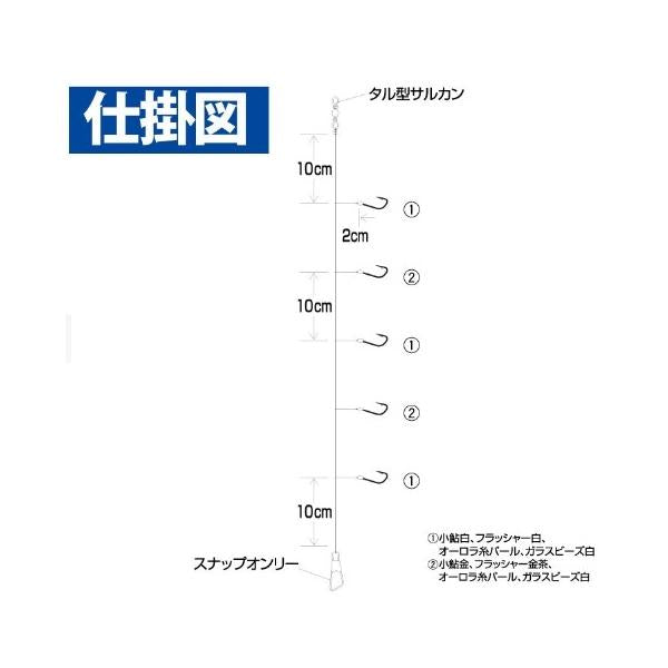 小鮎仕掛 パール玉&ファイバー 5本鈎 C321 ハヤブサ 釣り人応援セール