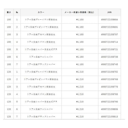 ジャックアイ エアジャーク スケイル FS402-120 ハヤブサ 春の大感謝祭