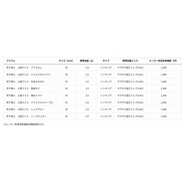 月下美人 上弦55S ダイワ 秋の大感謝祭