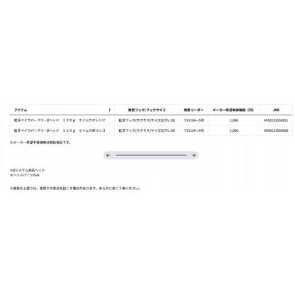 紅牙ベイラバーフリーβヘッド 120ｇ ダイワ限定セール 秋の大感謝祭