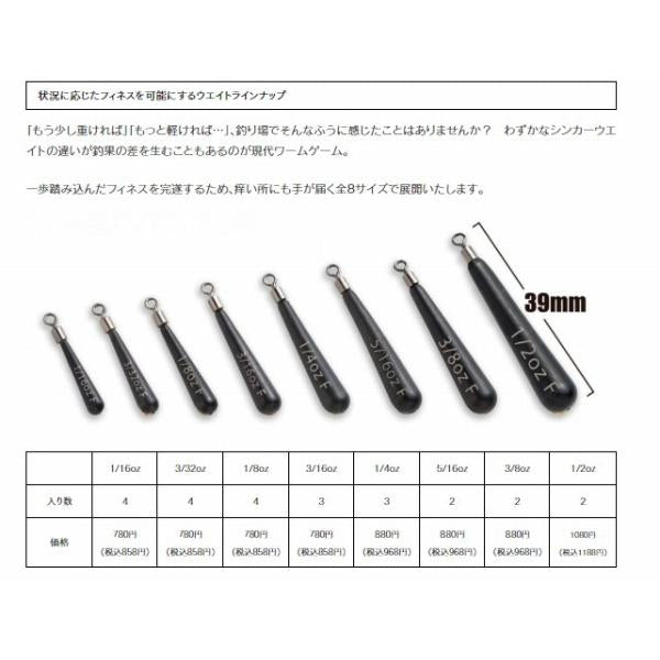 タングステンドロップショット スリムウエイト ケイテック