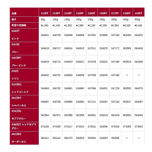 115SY ステイ 160g シャウト 秋の大感謝祭