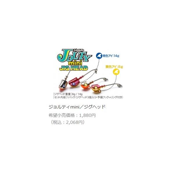 JOLTYミニ14Gジグヘッド  ブルーブルー