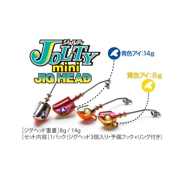 JOLTYミニ14Gジグヘッド  ブルーブルー