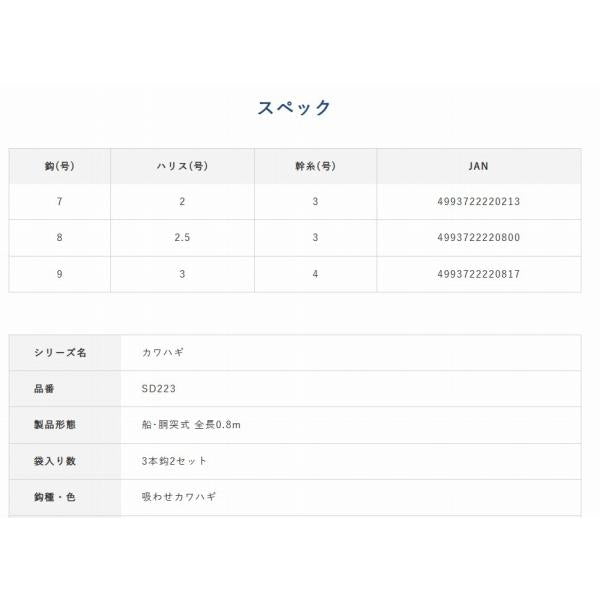 SD223 瞬貫カワハギビーズ式吸わせ針 ハヤブサ 秋の大感謝祭
