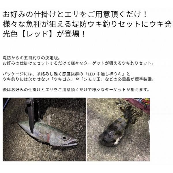 堤防五目ウキ釣りセット  レッド ルミカ 秋の大感謝祭