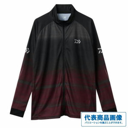 ＤＥ－7326 ロングスリーブ ドライシャツ フルジップ レッド グローブライド