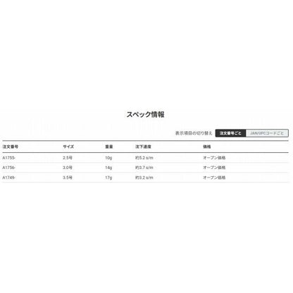 イージーQ キャスト 喰わせ 3.5号 DUEL