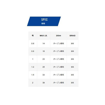 キャスティングPE MAXパワーX9ショアマスター200m VARIVAS