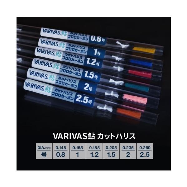 鮎　カットハリス　フロロカーボン　15ｃｍ VARIVAS