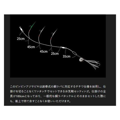 ビンビンアジサビキ 2セット ジャッカル
